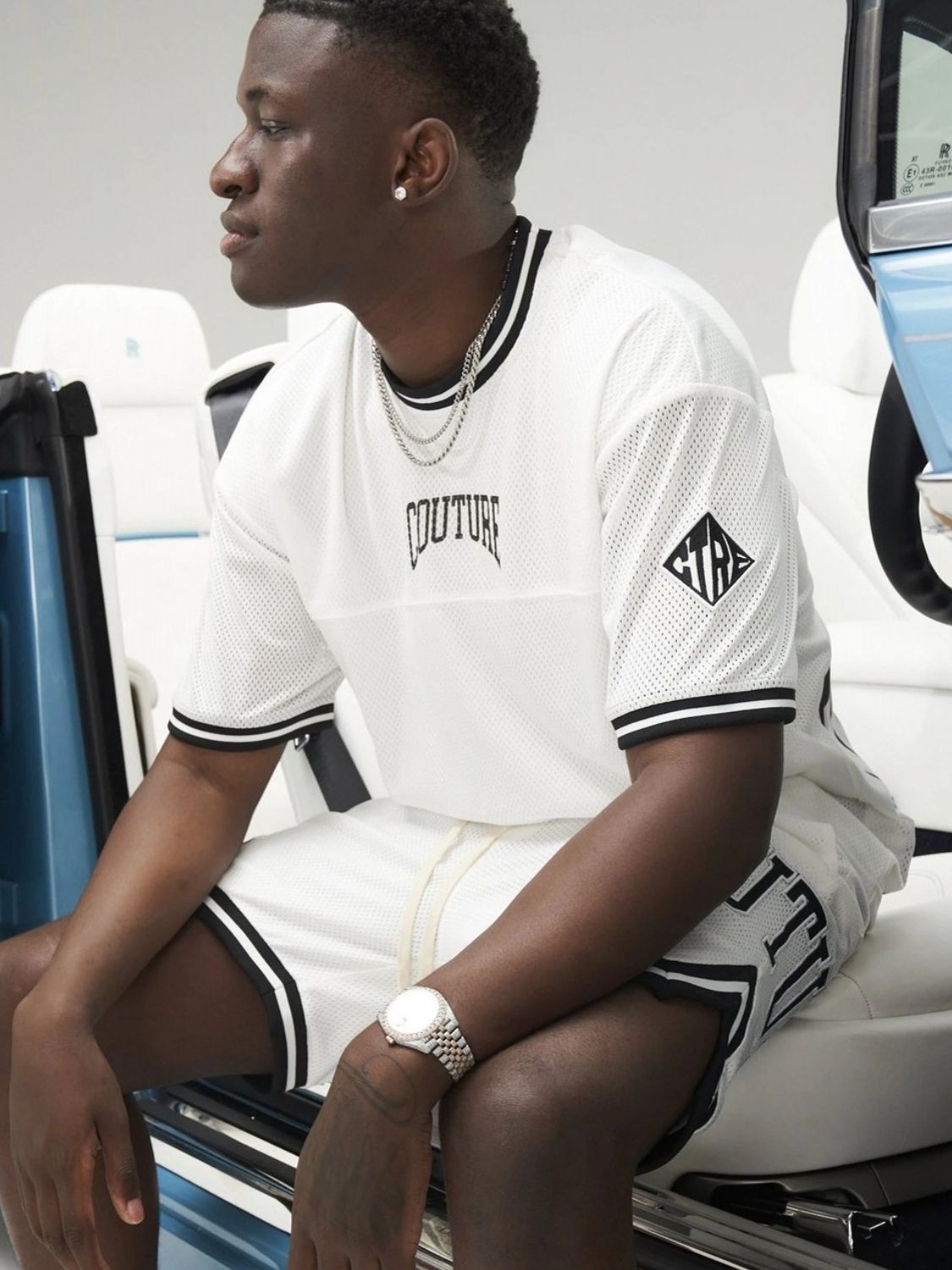 Men's Plus Size Letter Drawstring Shorts