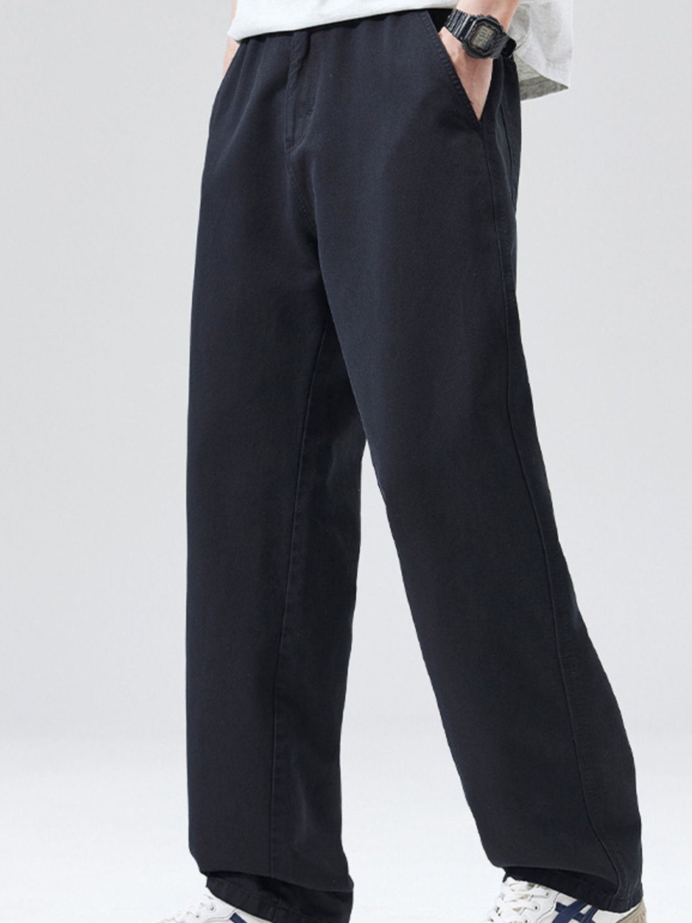 Men's Full Size Wide Leg Casual Pants Plus Size