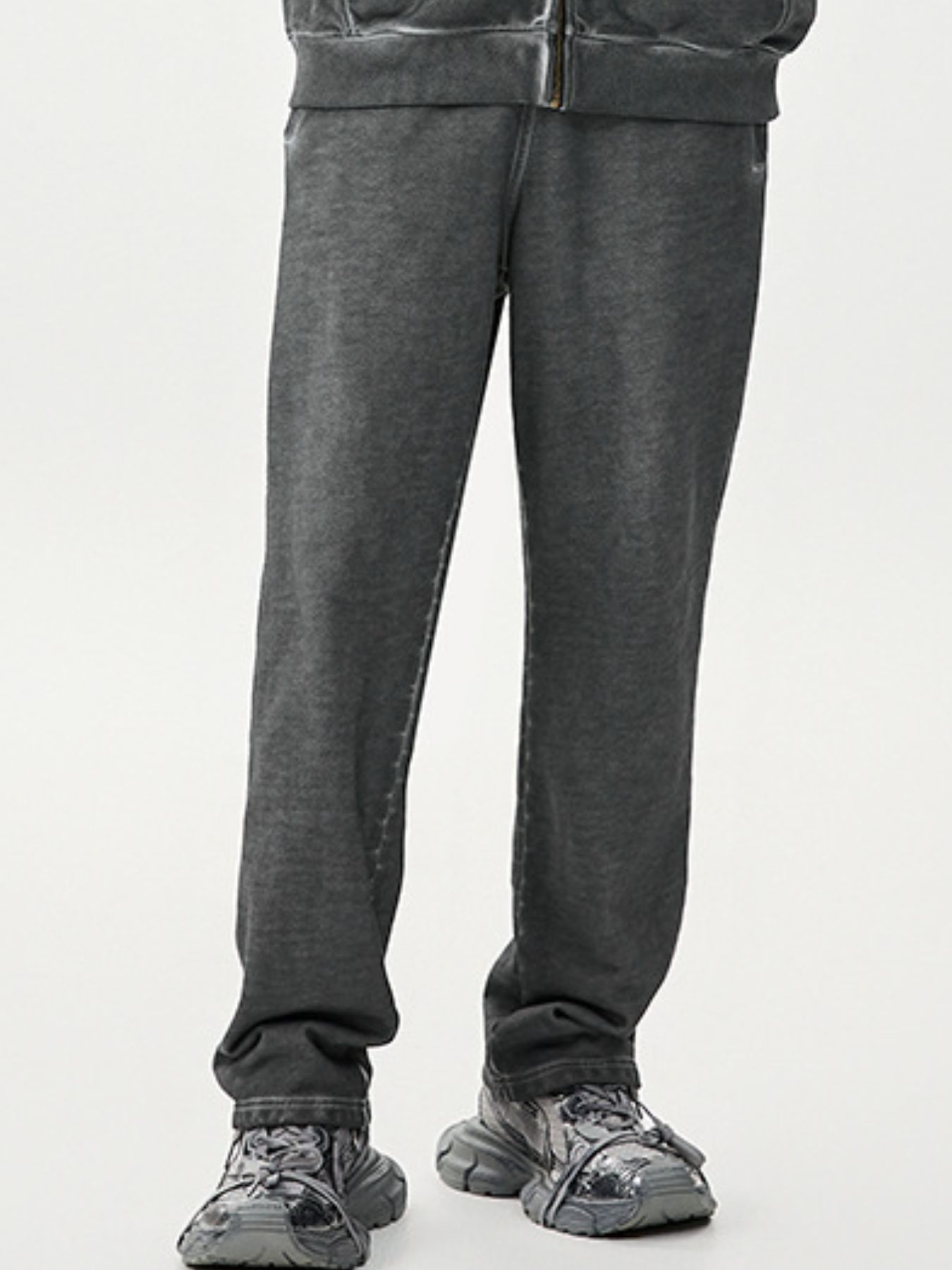 Men's Drawstring Washed Straight Sweatpants