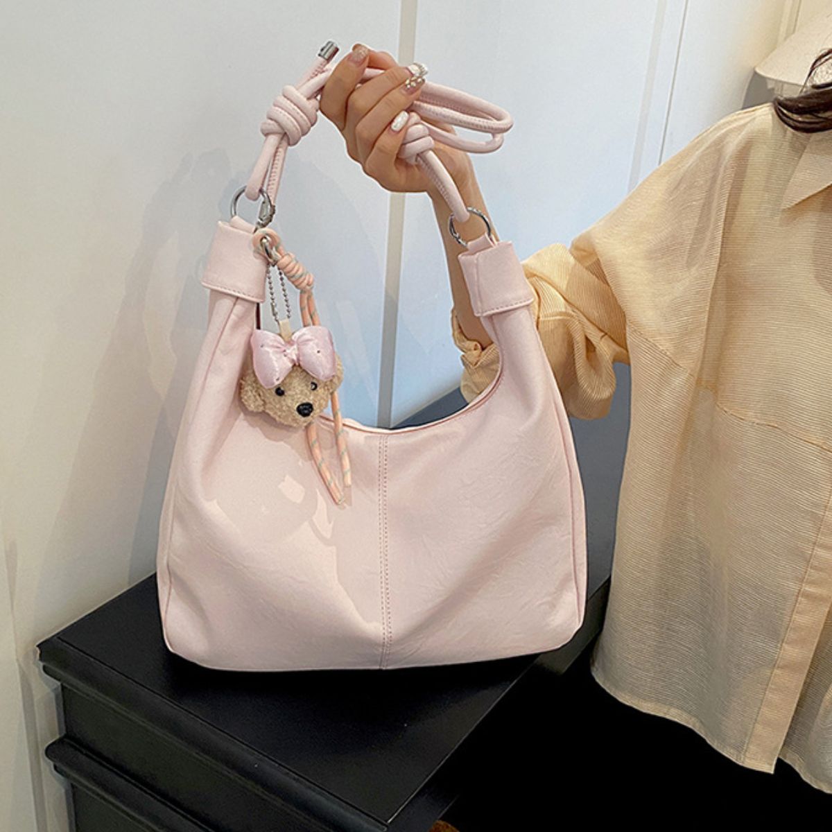 Knotted Strap Shoulder Bag