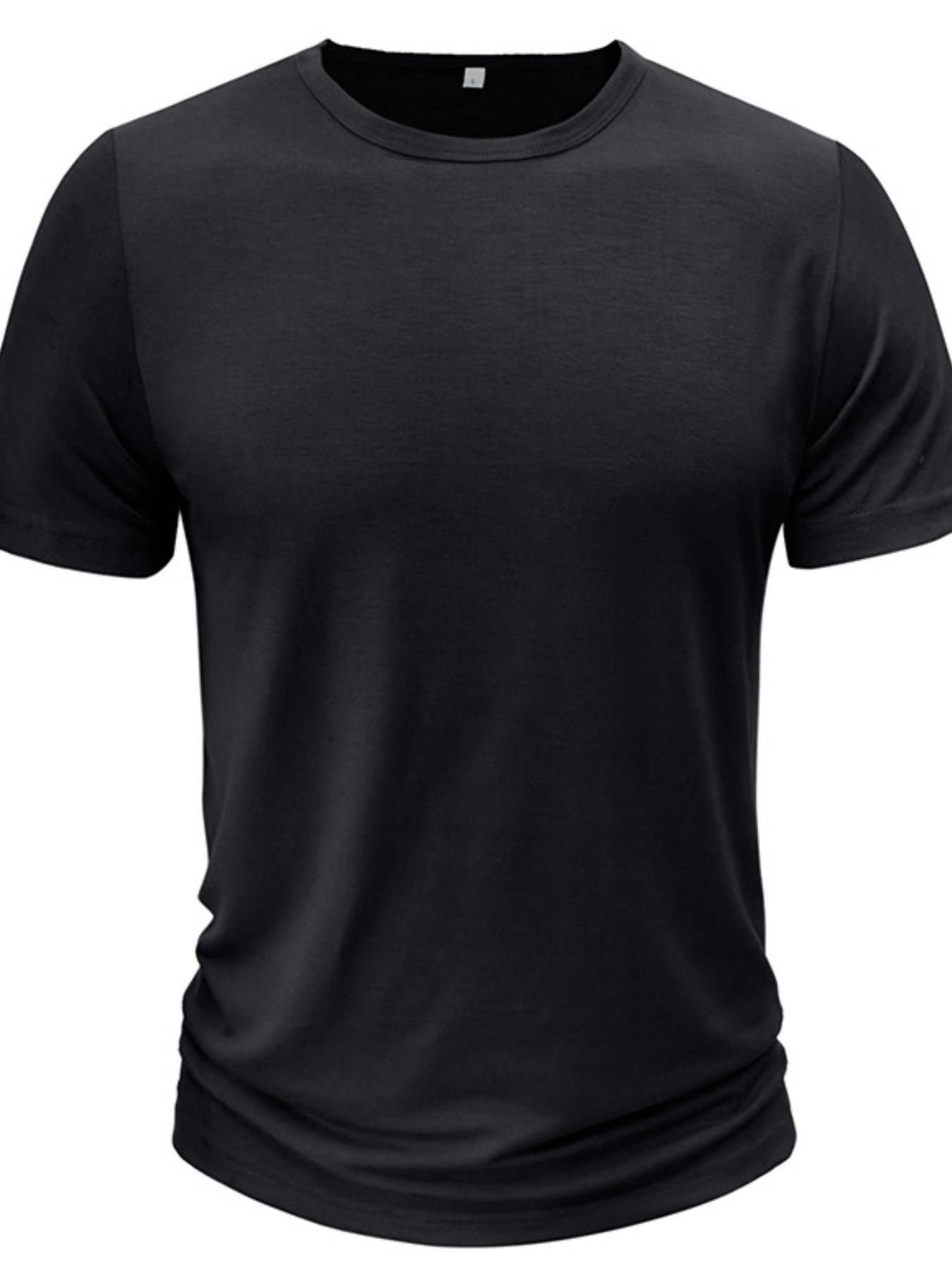 Men's Full Size Classic Fitted Crew Neck T-Shirt Plus Size
