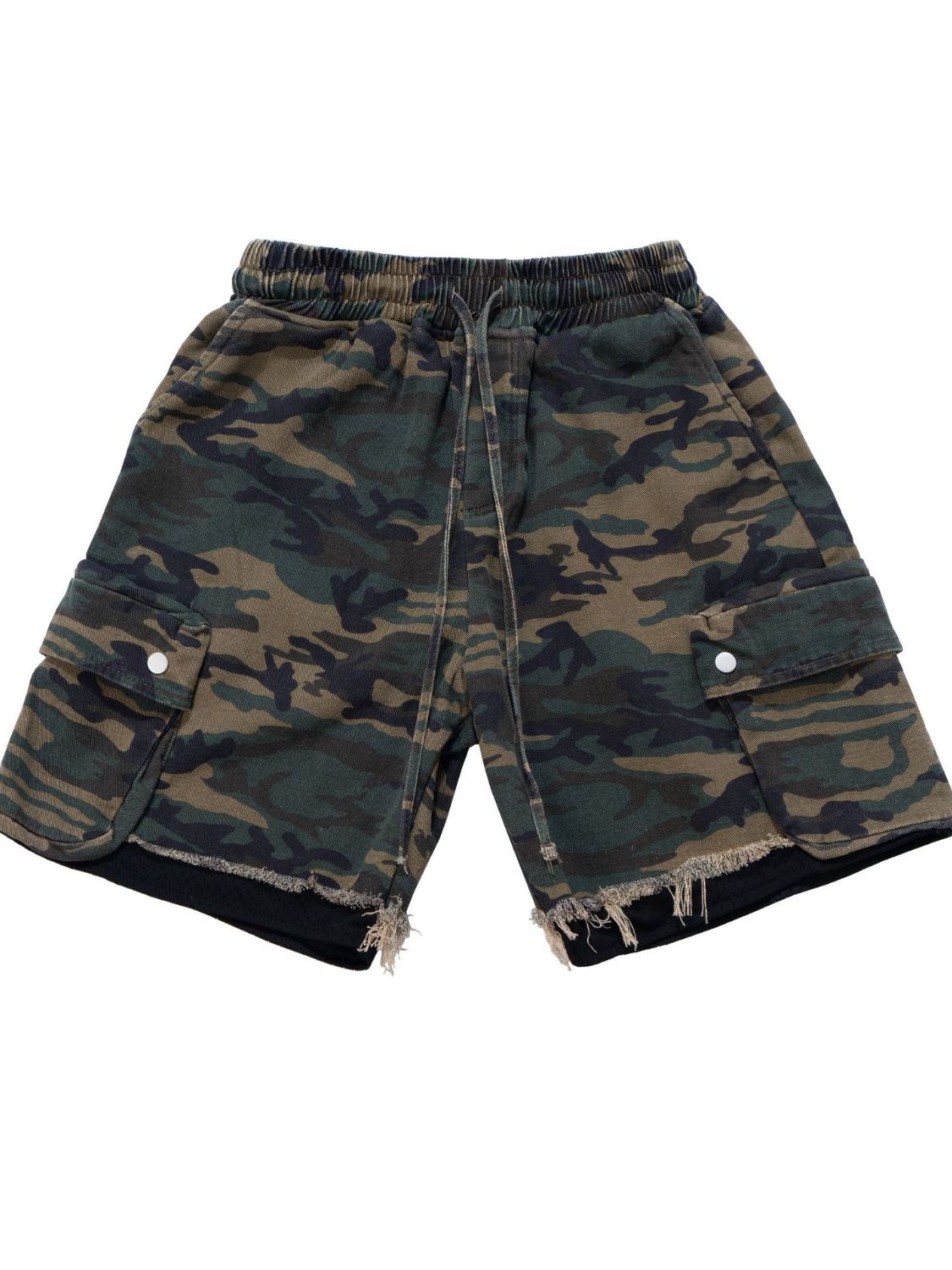 Men's Drawstring Camouflage Shorts