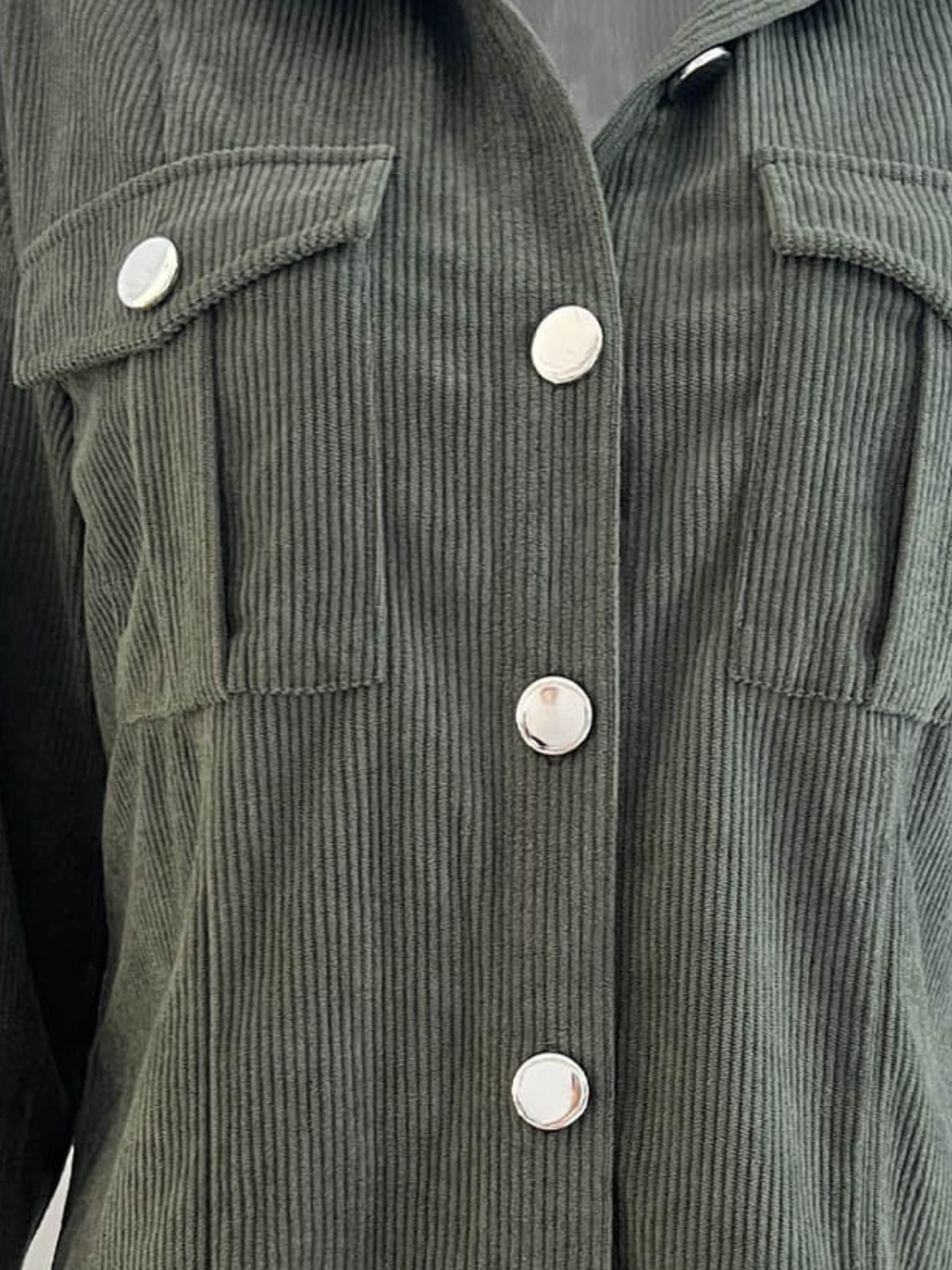 Corduroy Button-Down Jacket
