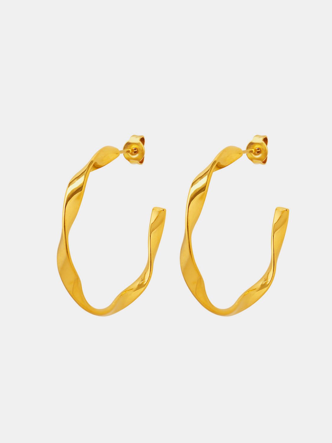 Titanium Steel C-Hoop Earrings