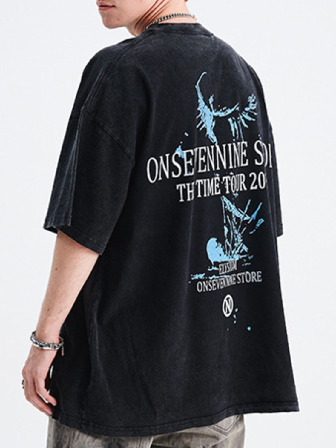 Men's Graphic Round Neck Half Sleeve T-Shirt