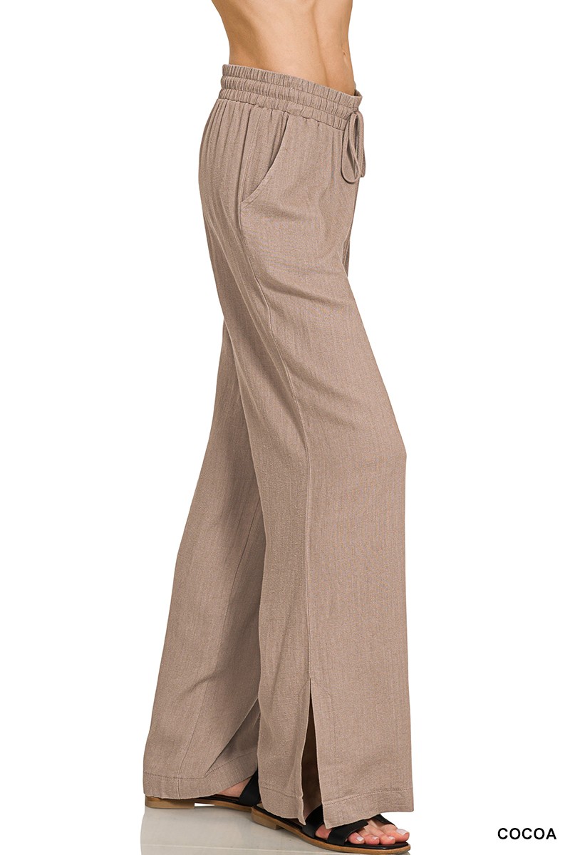 Linen Drawstring Pants