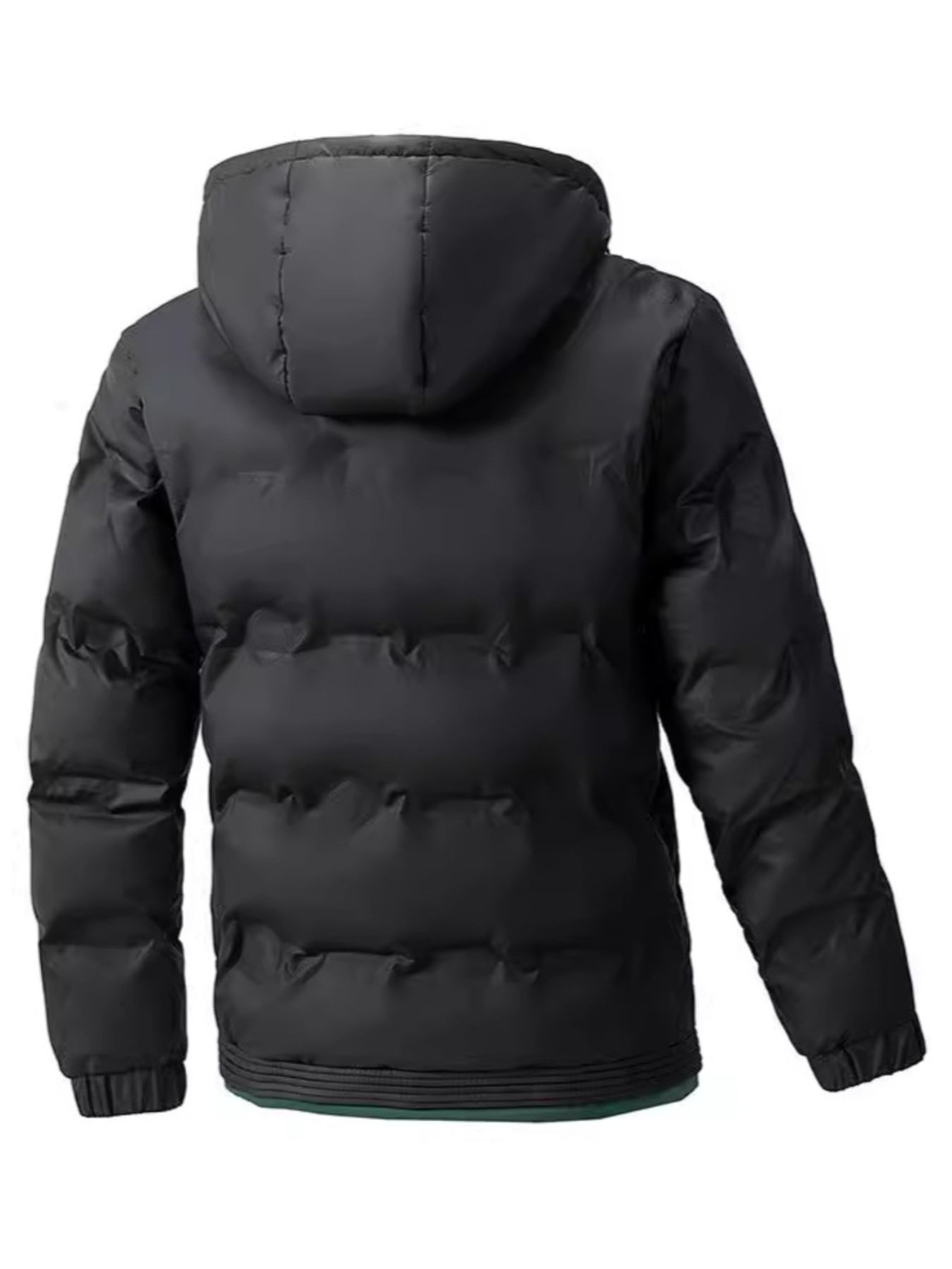 Men's Plus Size Warm Padded Hooded Puffer Jacket