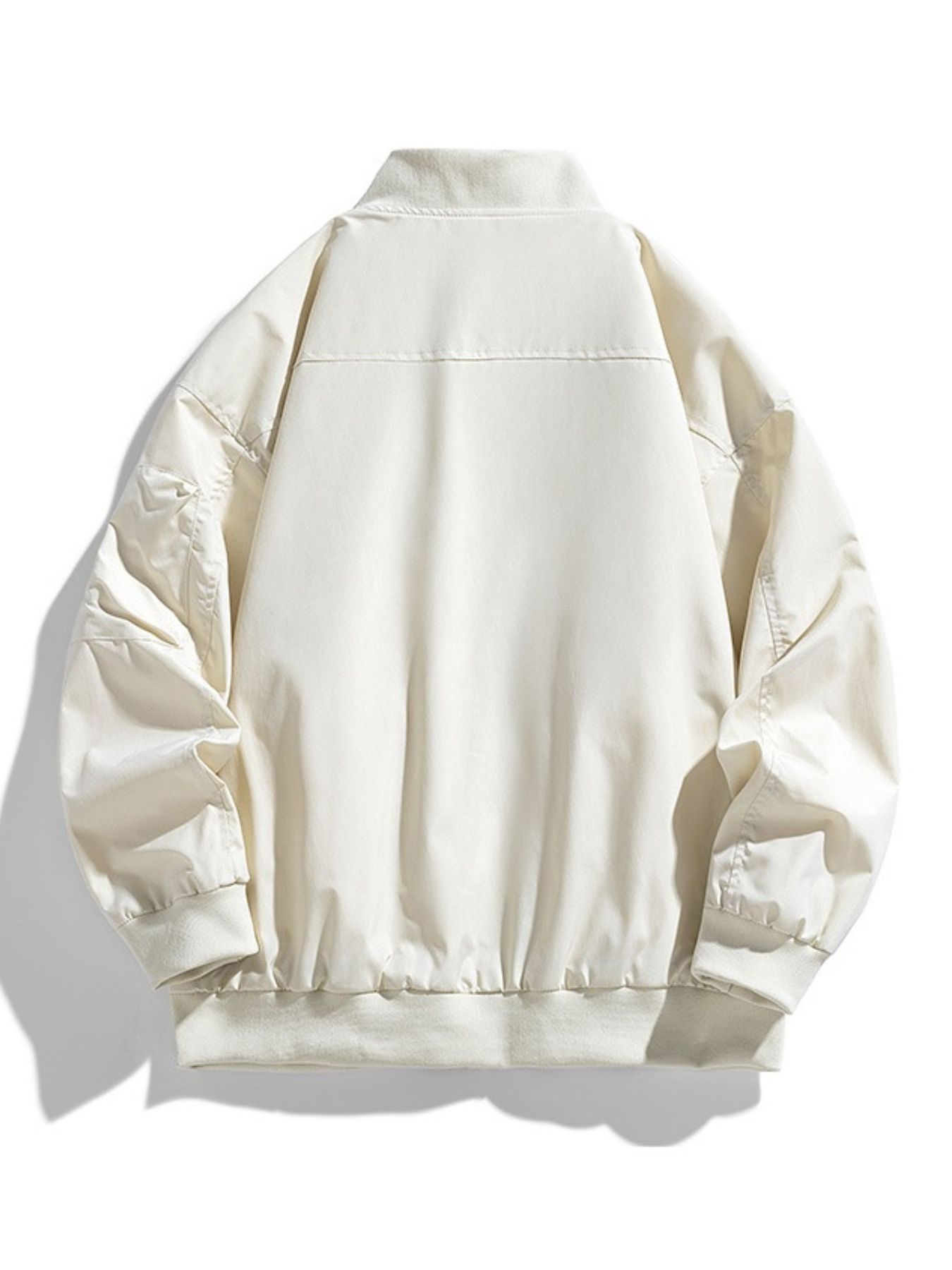 Men's Plus Size Casual Zipper Front Bomber Jacket