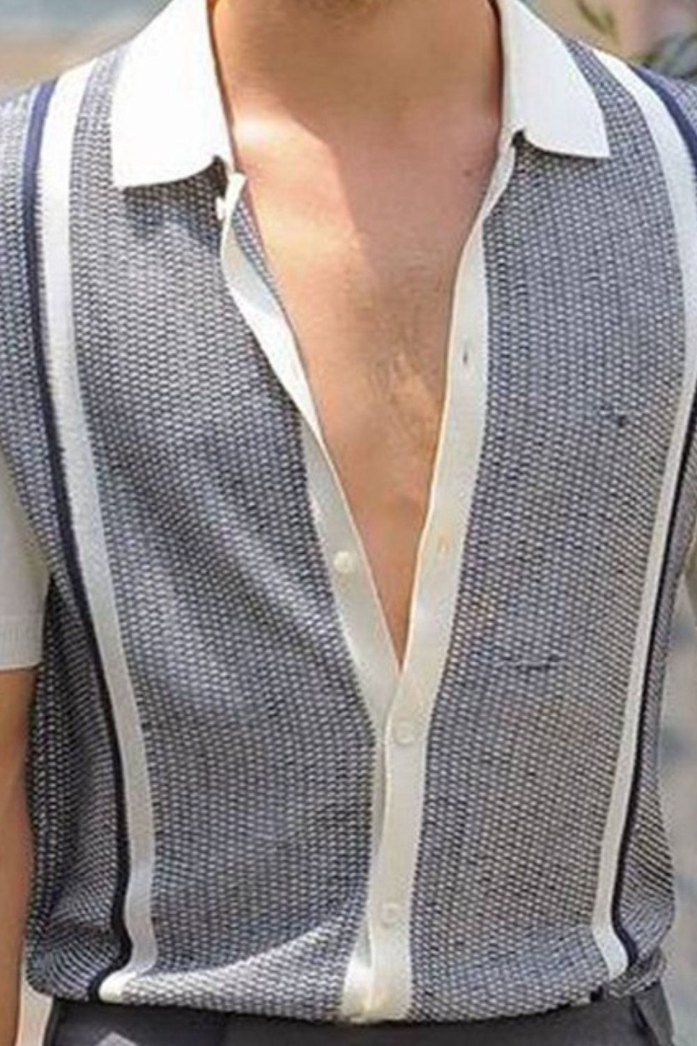 Men's Plus Size Button Up Short Sleeve Shirt