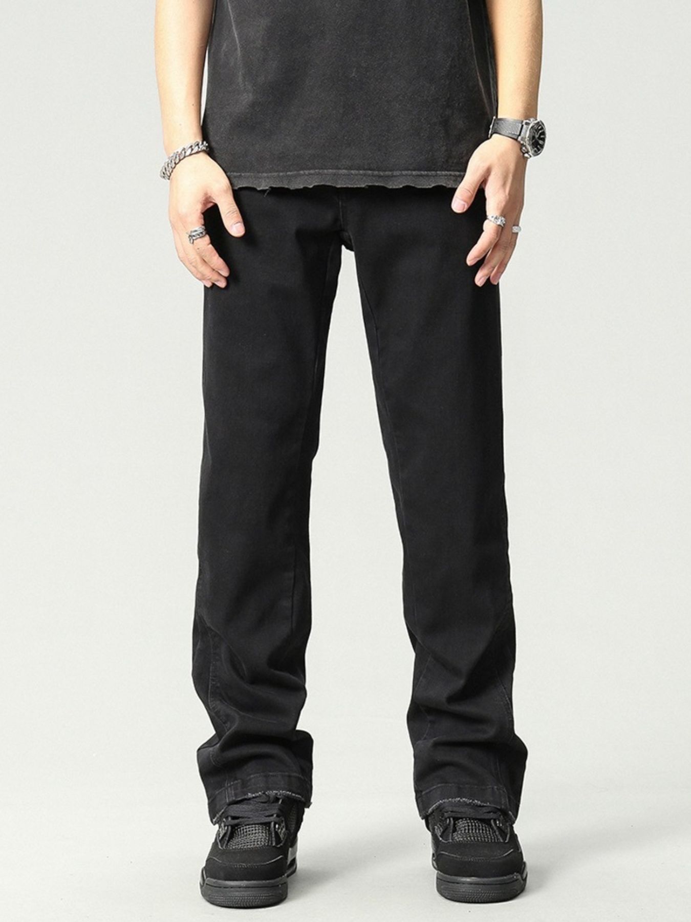 Men's Washed Loose Fit Jeans