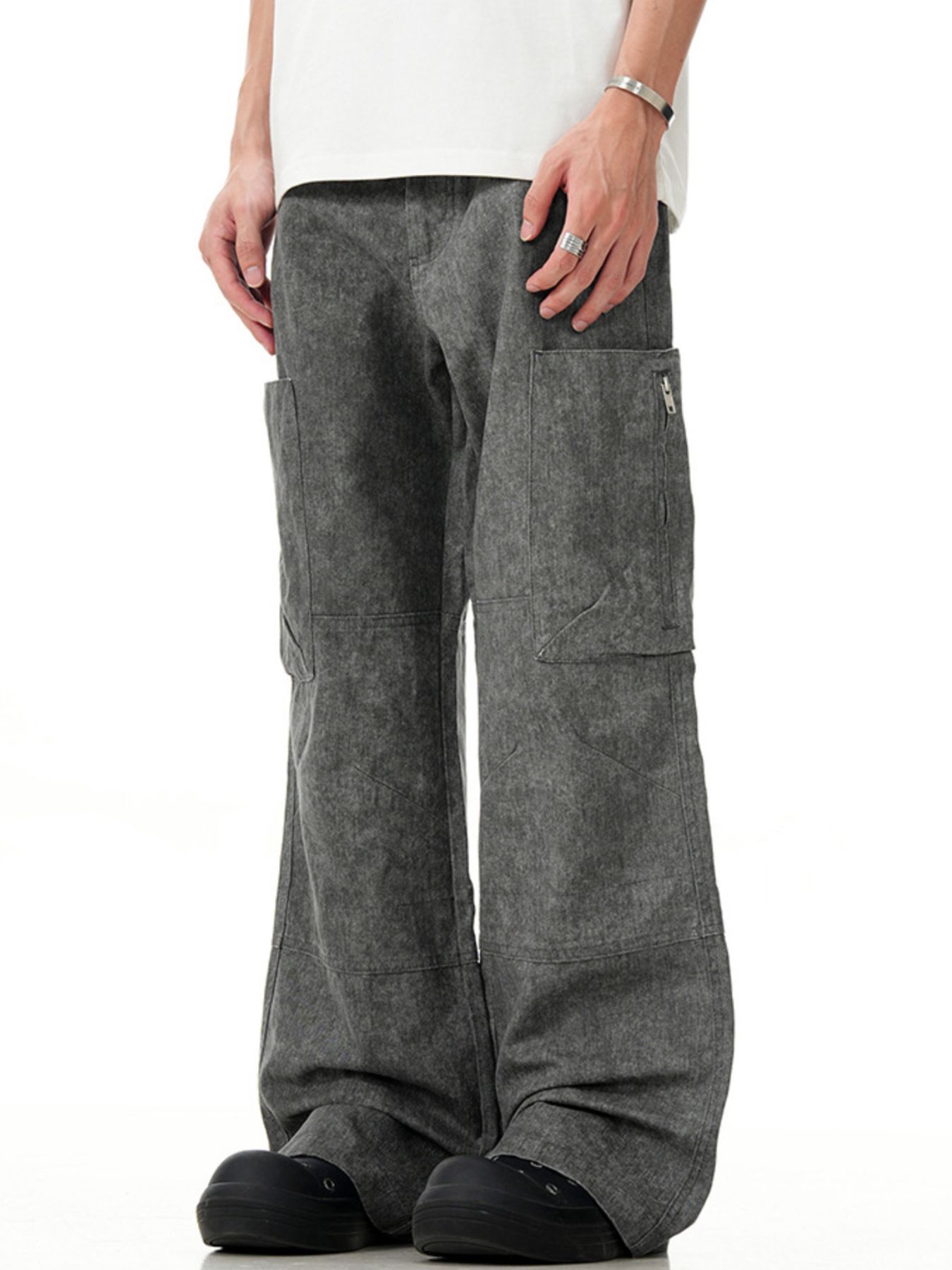 Men's Wide Leg Cargo Pants