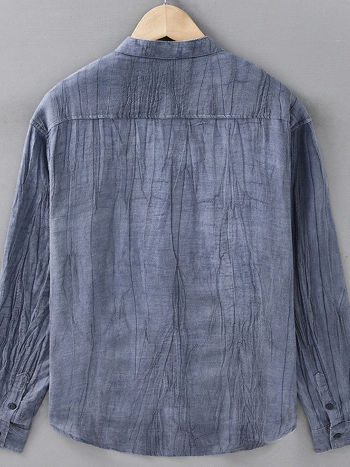 Men's Plus Size Button Up Long Sleeve Shirt