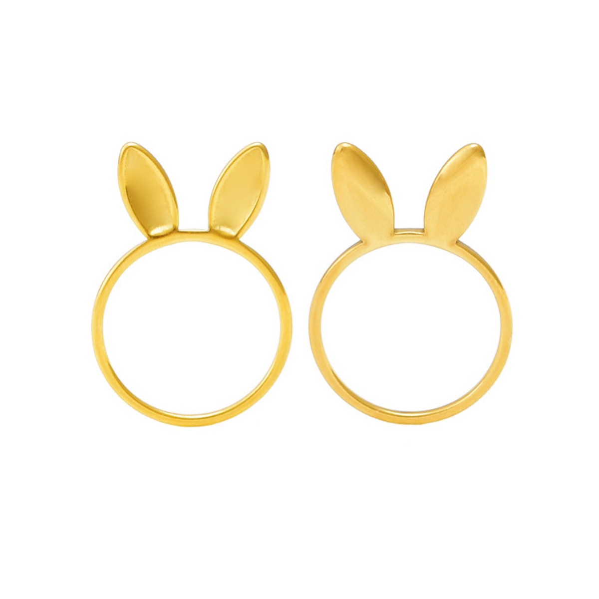 18K Gold-Plated Bunny Ear Ring