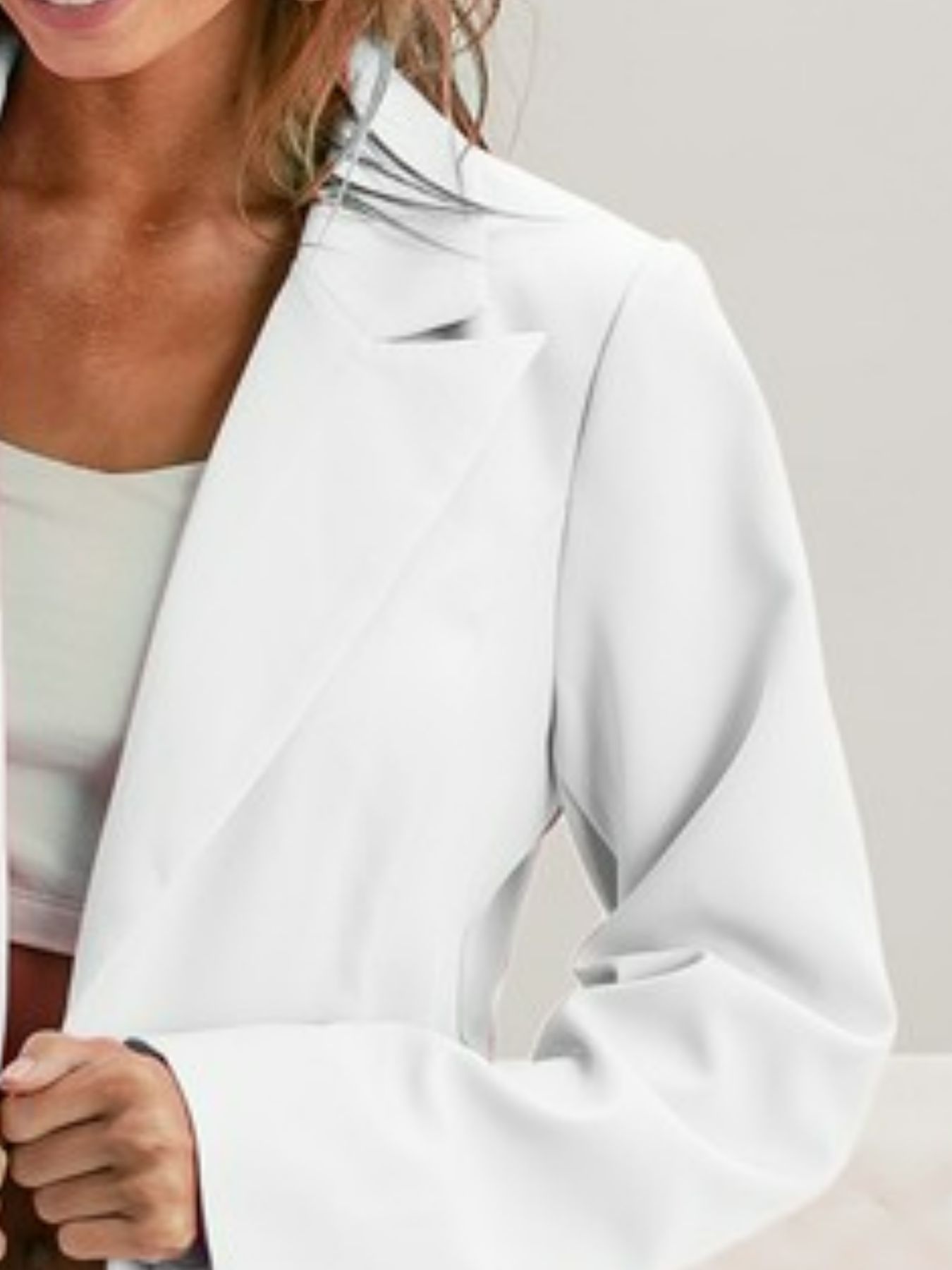 Single Breasted Peaked Lapel Blazer