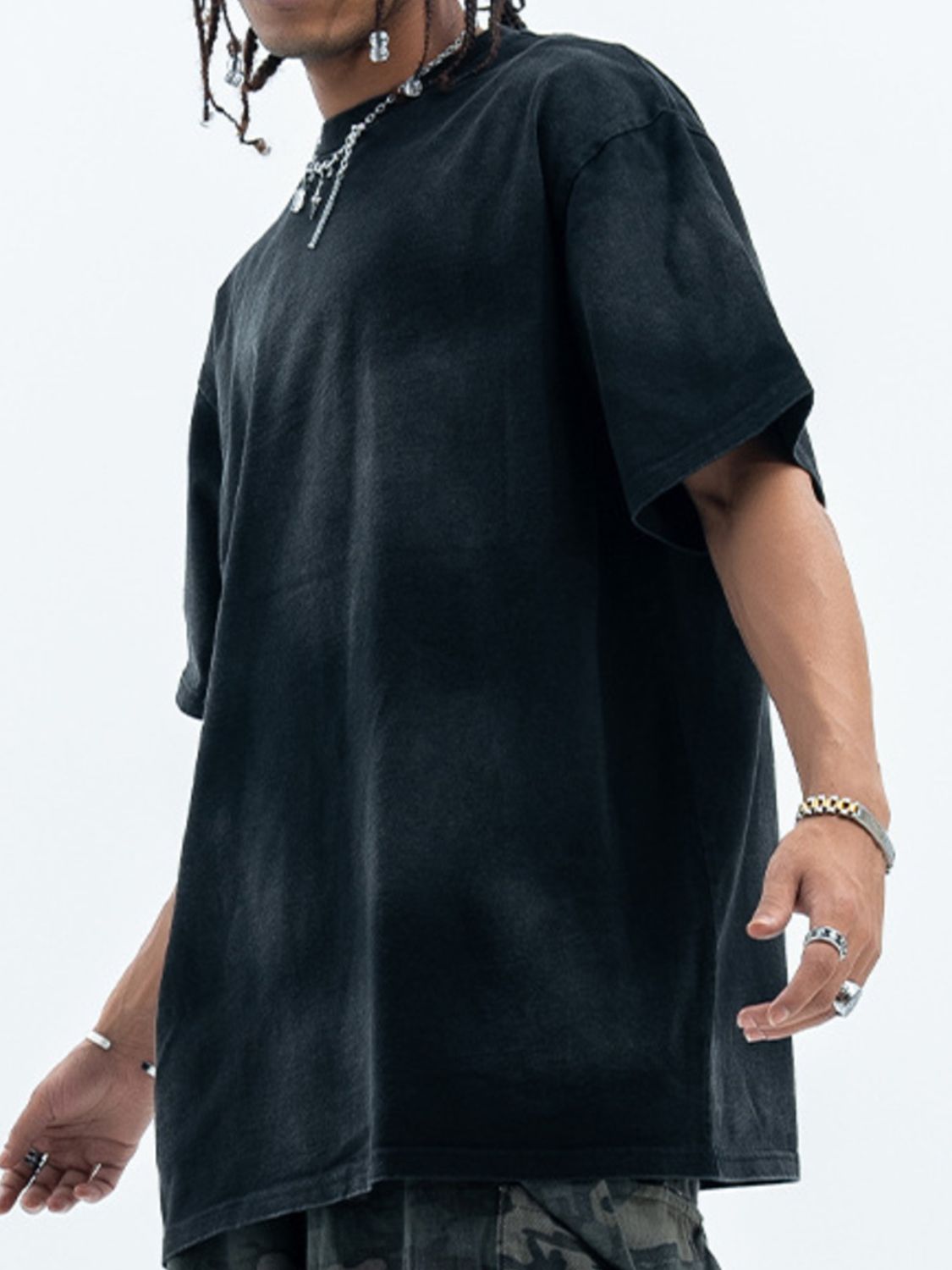 Men's Washed Short Sleeve Oversized T-Shirt