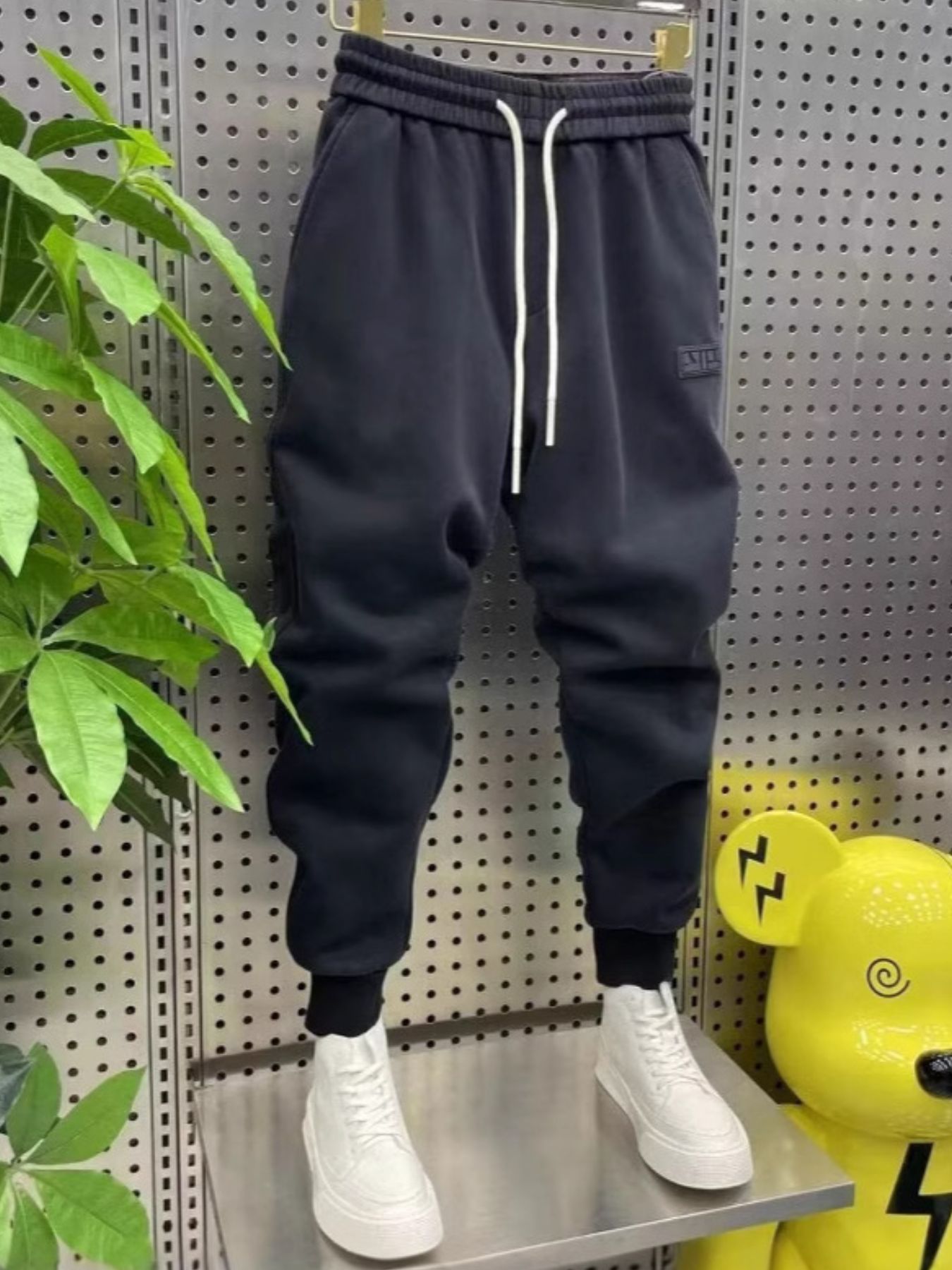 Men's Plus Size Drawstring Cargo Joggers