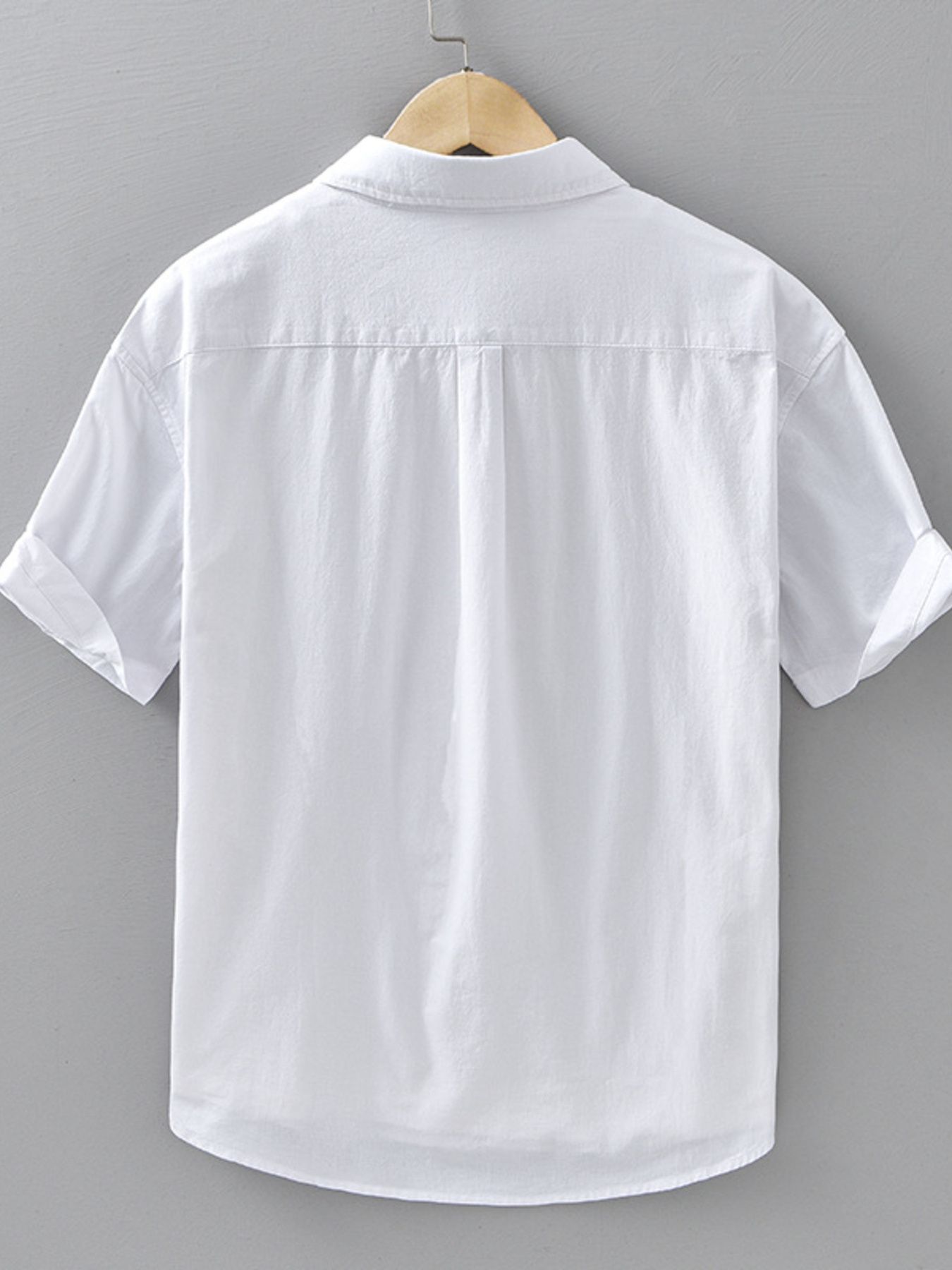 Men's Plus Size Button Up Short Sleeve Shirt