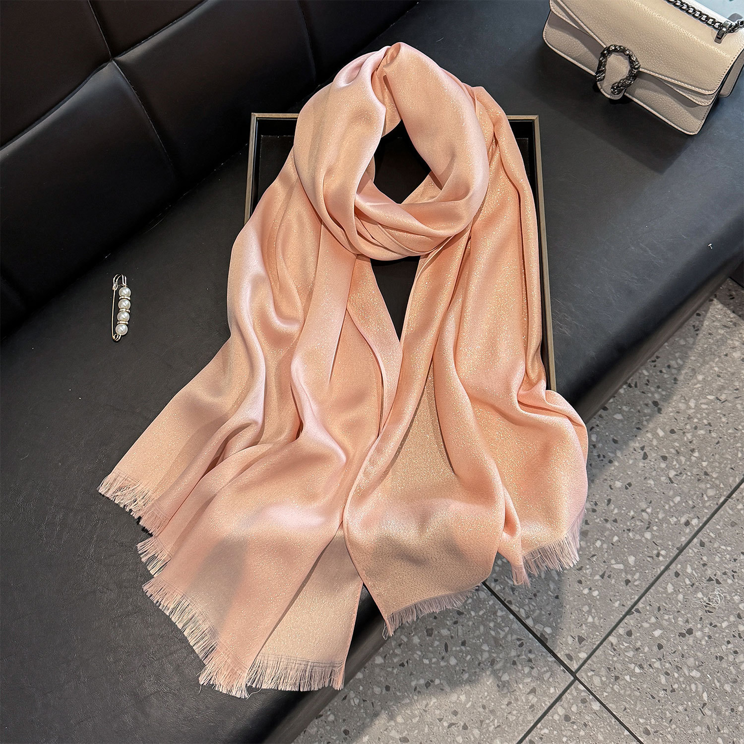 Raw Hem Scarf