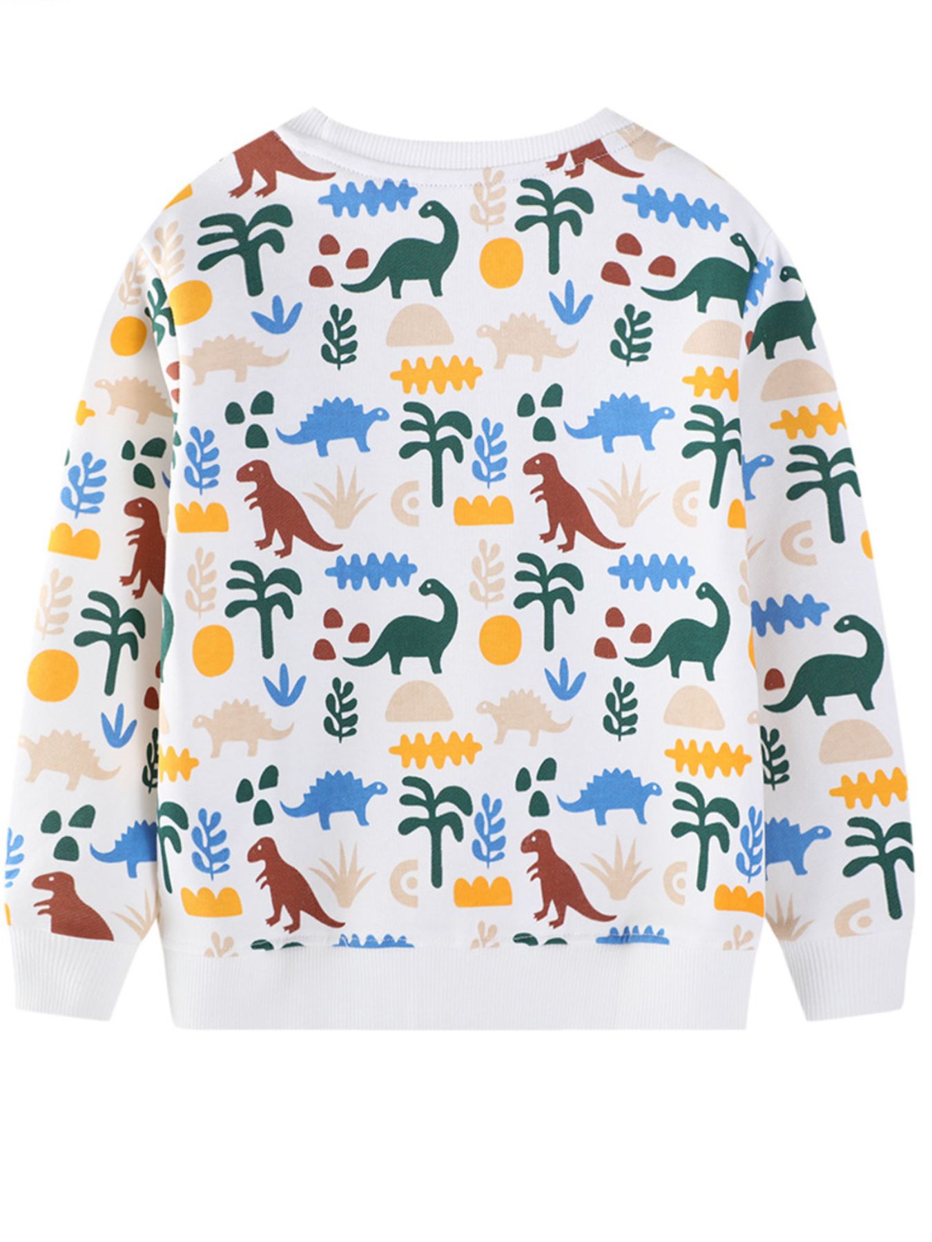 Children's Dinosaur Print Crew Neck Sweatshirt