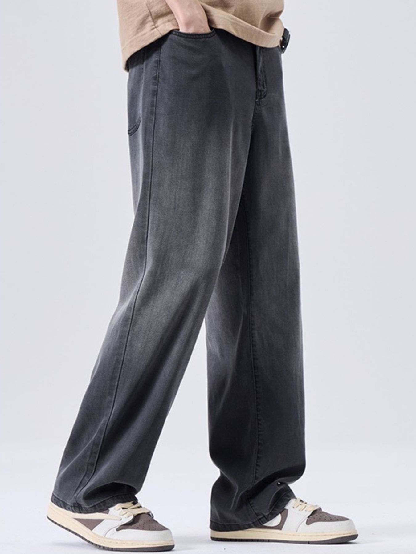 Men's Vintage Washed Straight Fit Pants