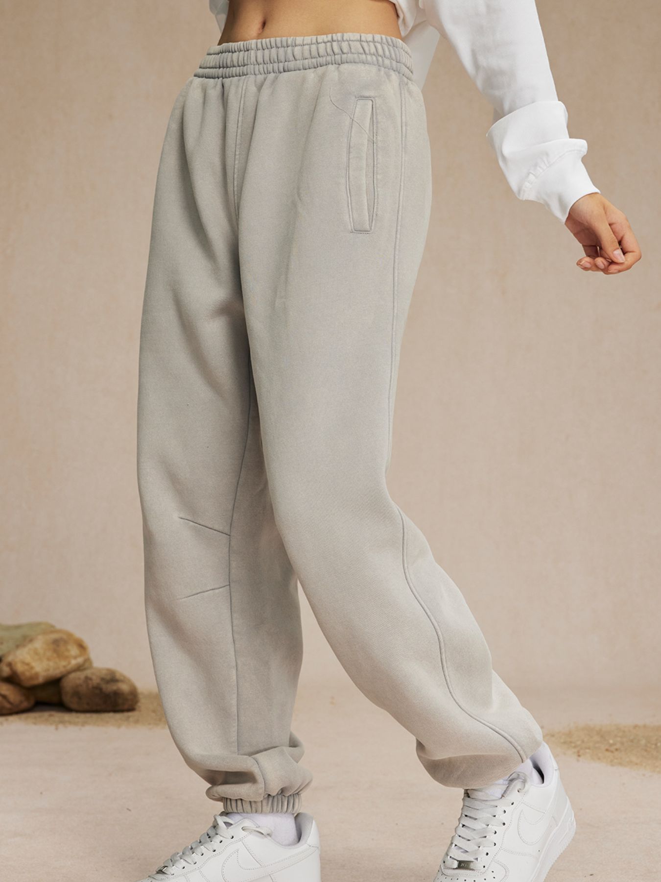 Men's Casual Elastic Waist Cotton Sweatpants