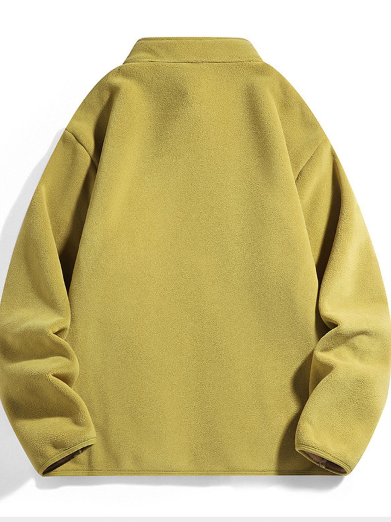 Men's Plus Size Fleece Lined Zip-Up Top