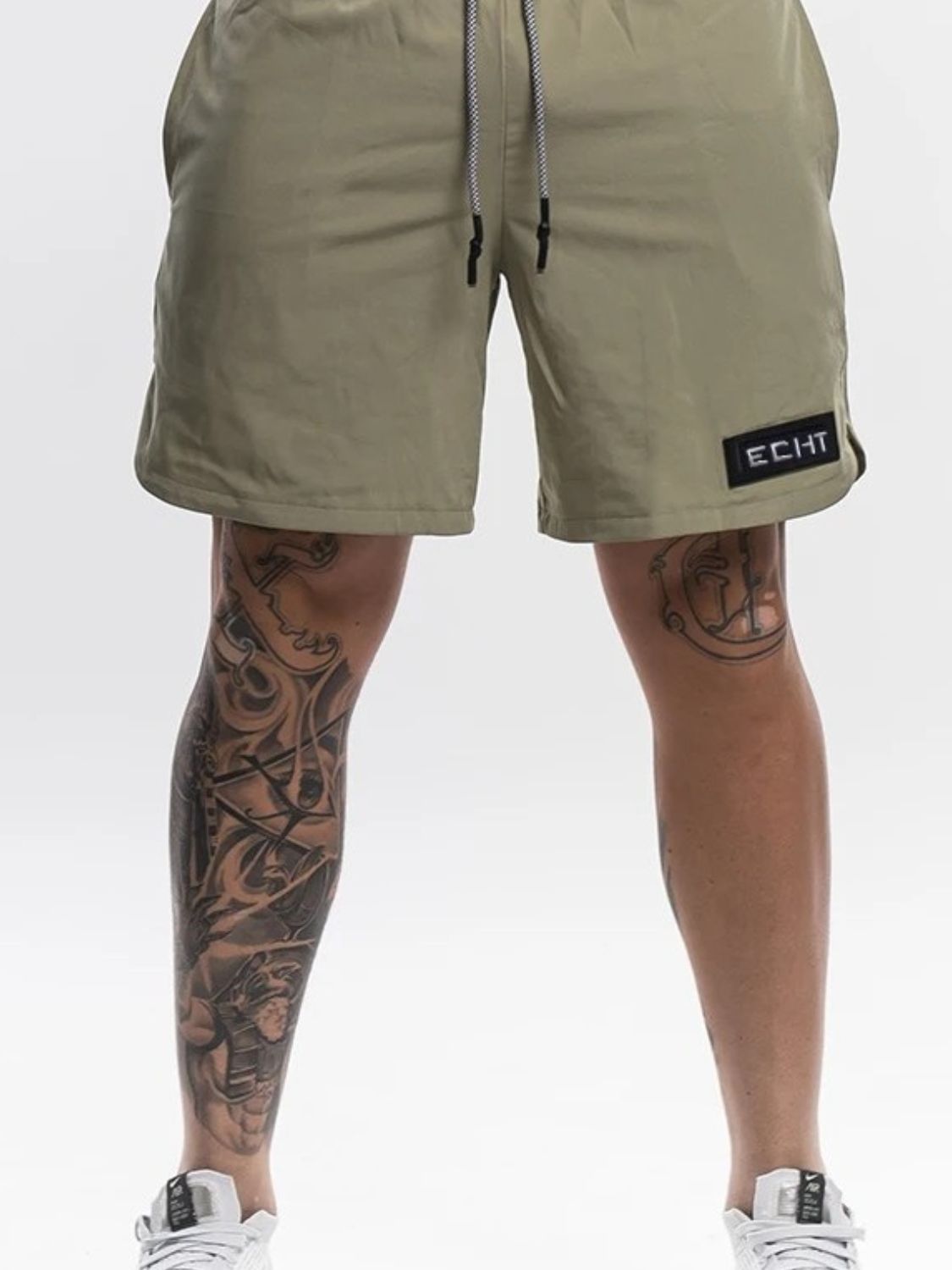 Men's Plus Size Drawstring Shorts with Pockets