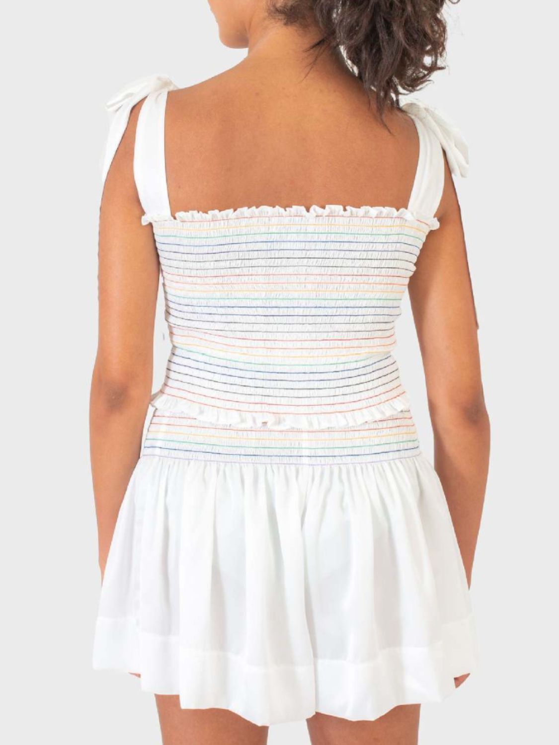 Smocked Tie Shoulder Cami and Shorts Set