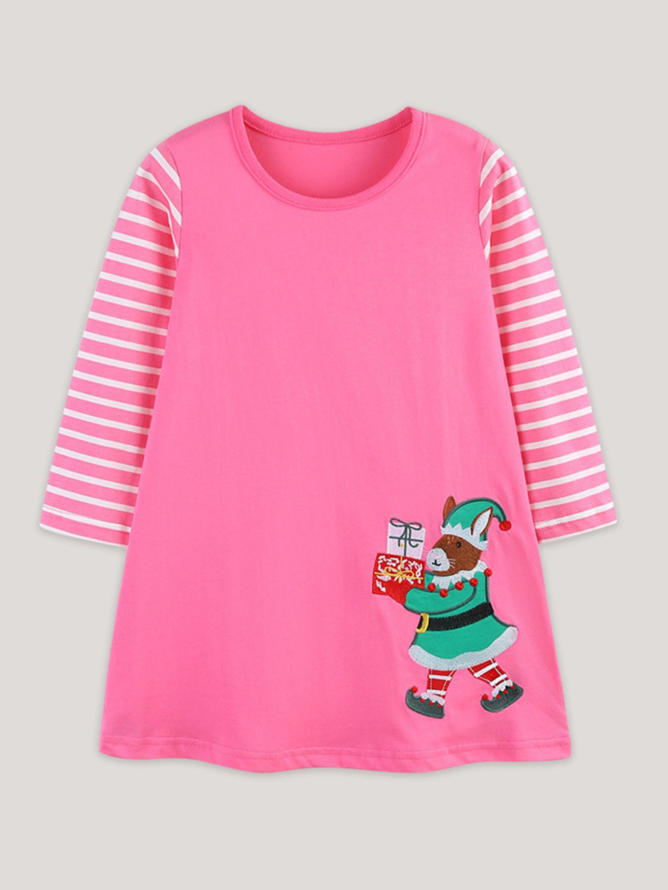 Children's Embroidered Long Sleeve Dress