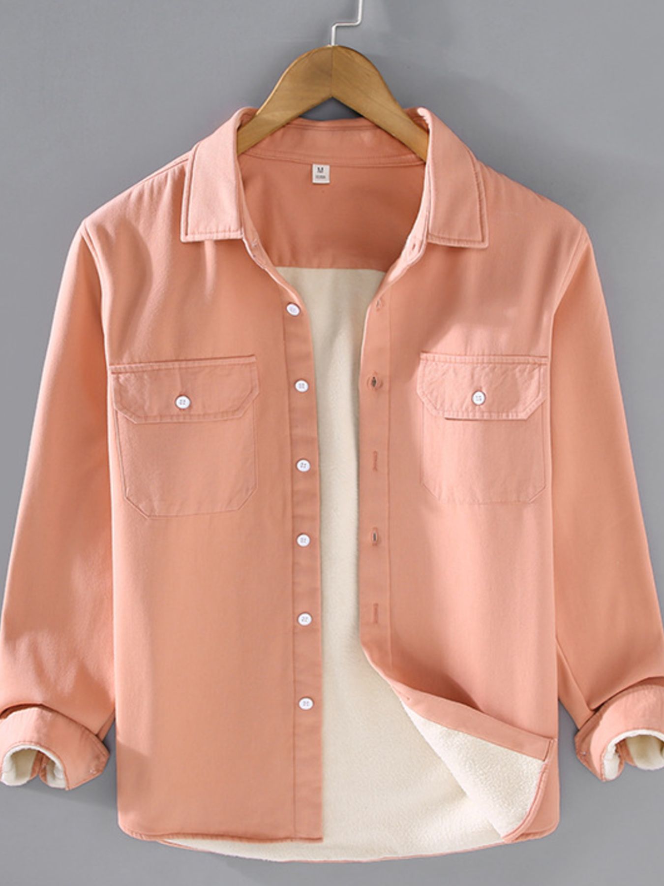 Men's Plus Size Button Up Long Sleeve Shirt