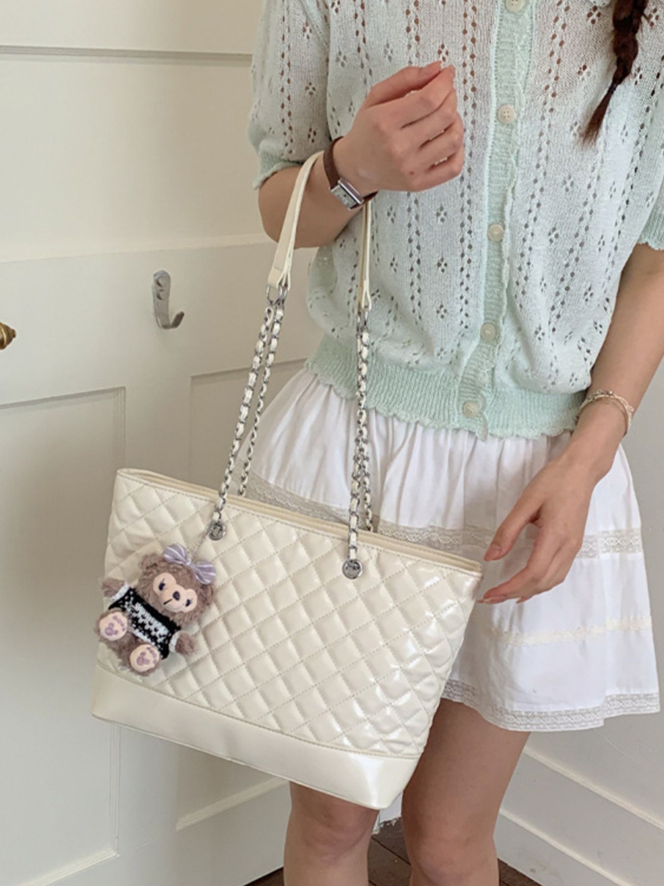 Quilted PU Leather Shoulder Bag 6