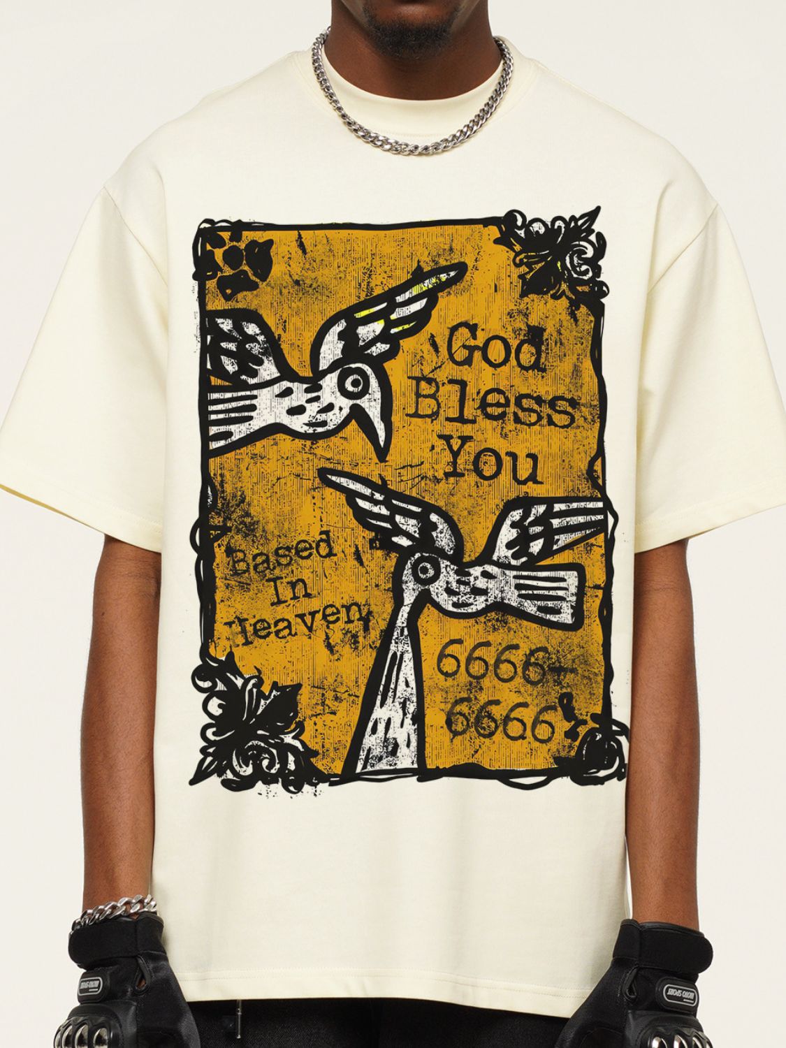 Men's Graphic Round Neck Short Sleeve T-Shirt