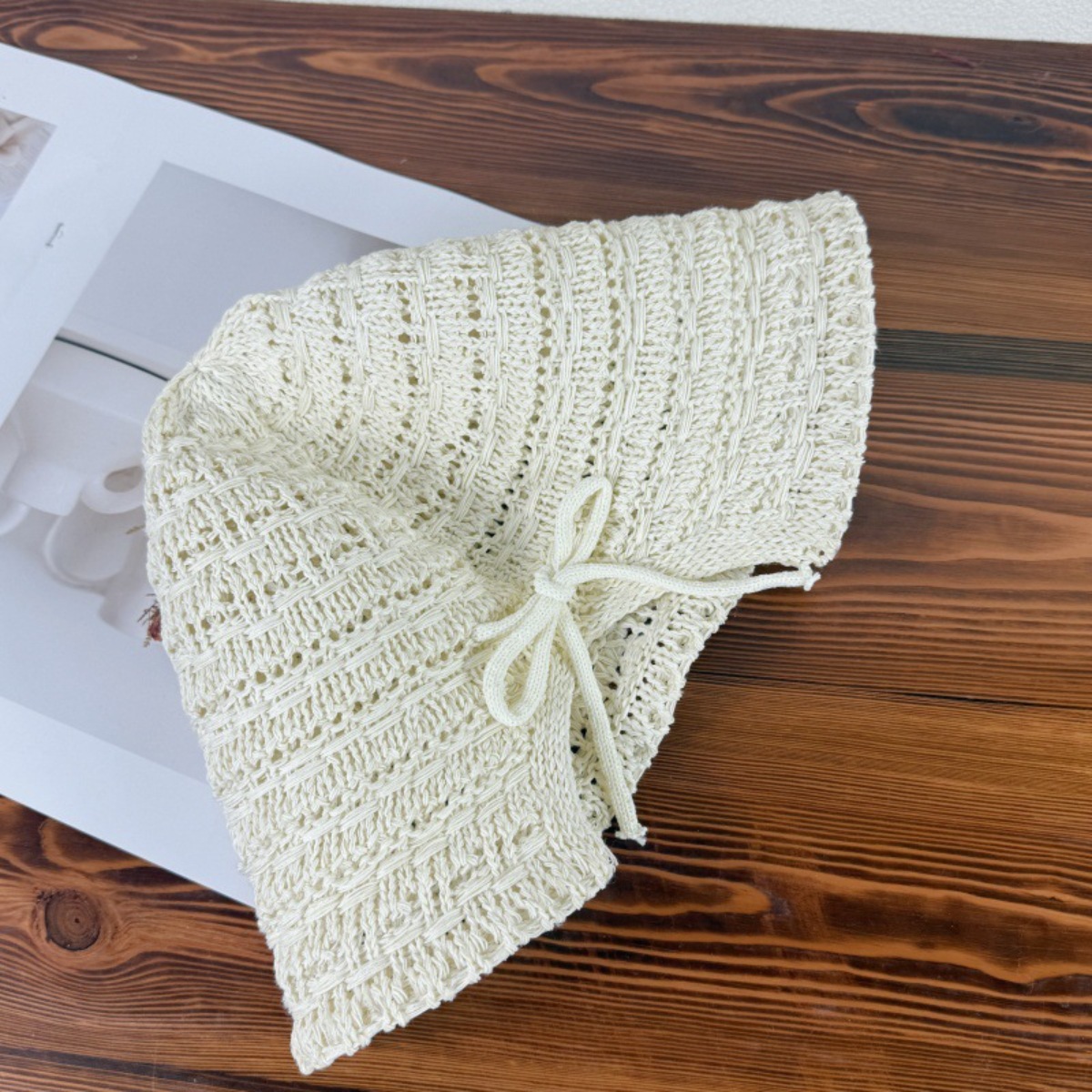Crochet Bucket Hat with Drawstring 2