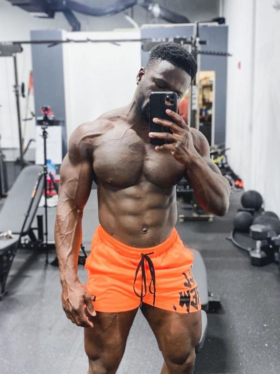 Men's Plus Size Drawstring Active Shorts