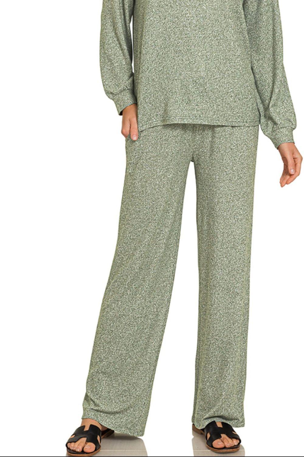 Soft Melange Long Sleeve Tee & Pants Set