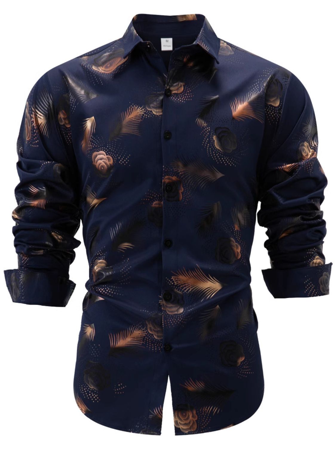 Men's Full Size Button Up Long Sleeve Shirt Plus Size