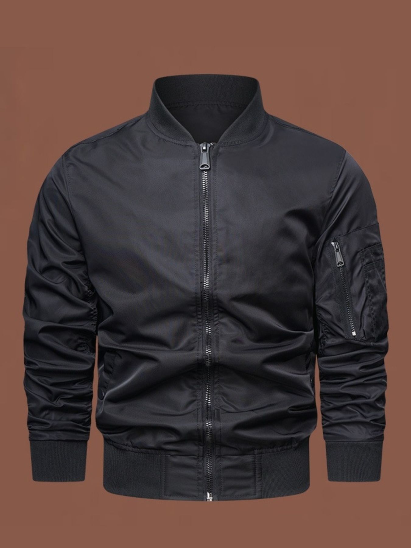 Men's Plus Size Classic Lightweight Bomber Jacket