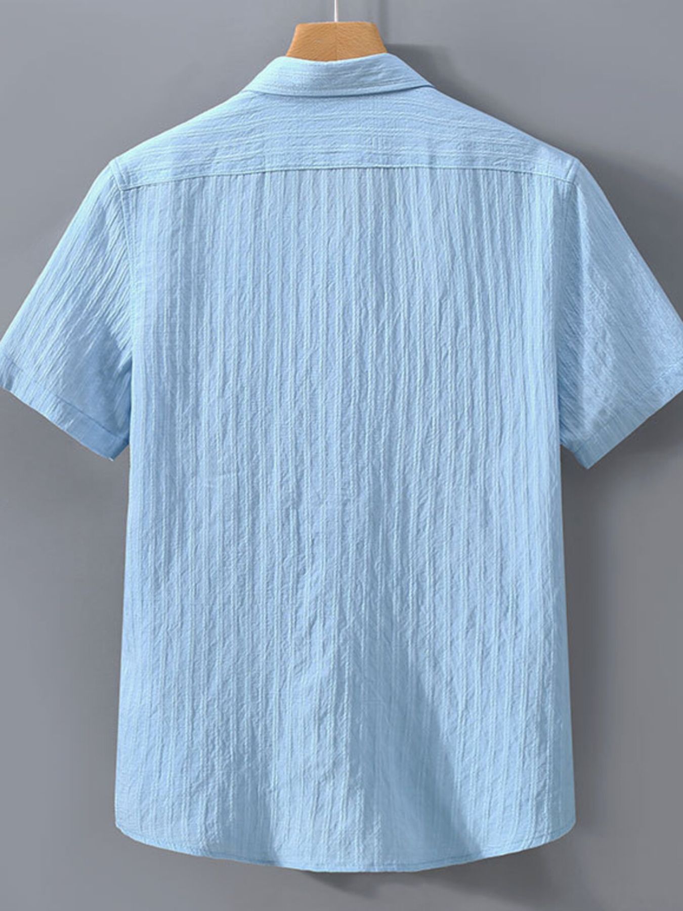 Men's Plus Size Button Up Short Sleeve Shirt