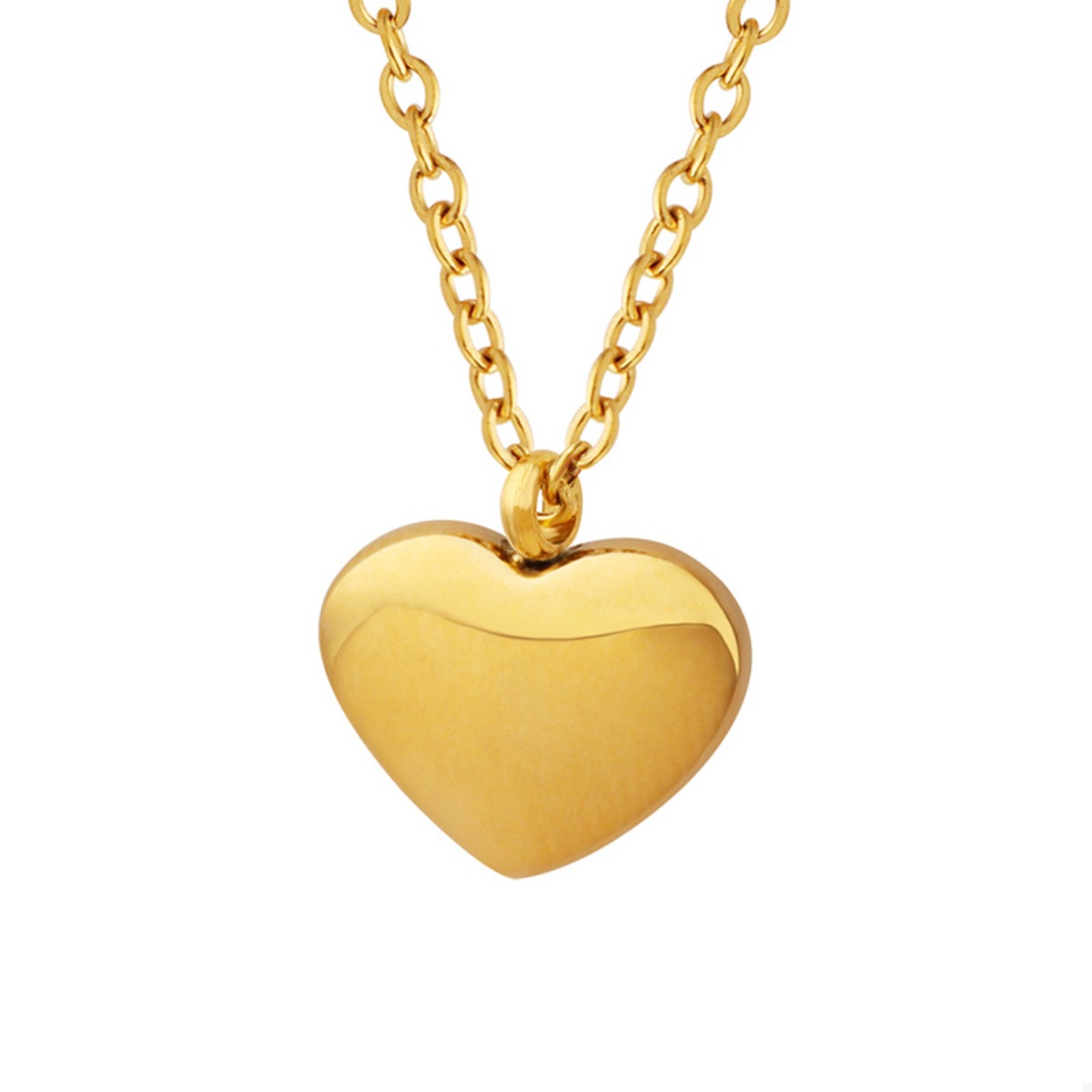 18K Gold-Plated Heart Pendant Necklace