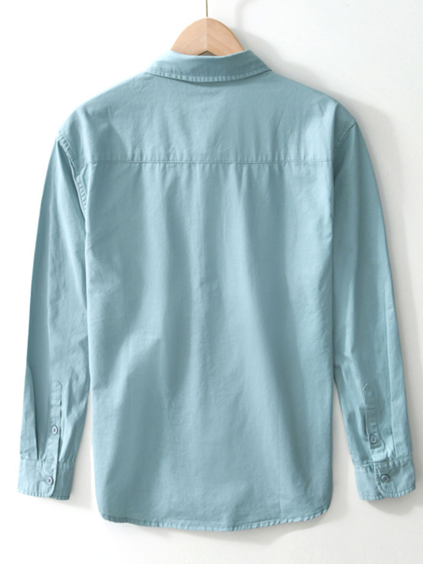 Men's Plus Size Button Up Long Sleeve Shirt