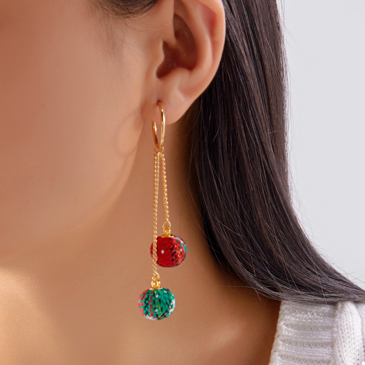 18K Gold-Plated Ball Drop Earrings