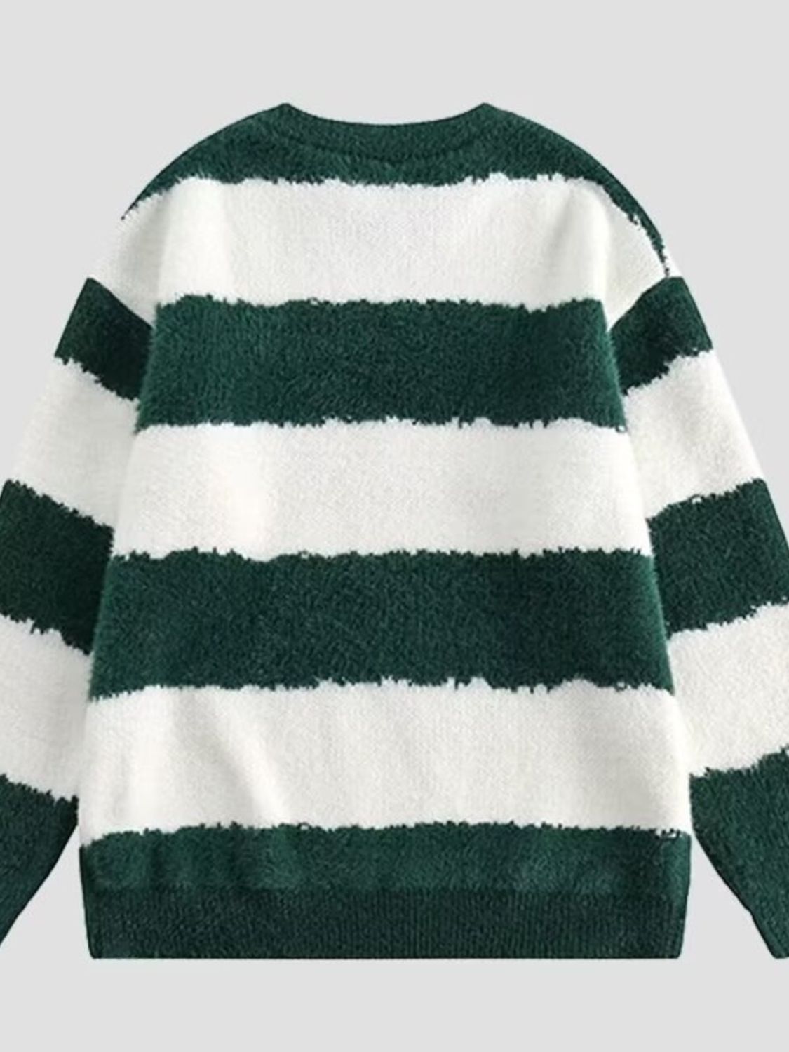 Men's Striped Knitted Long Sleeve Sweater