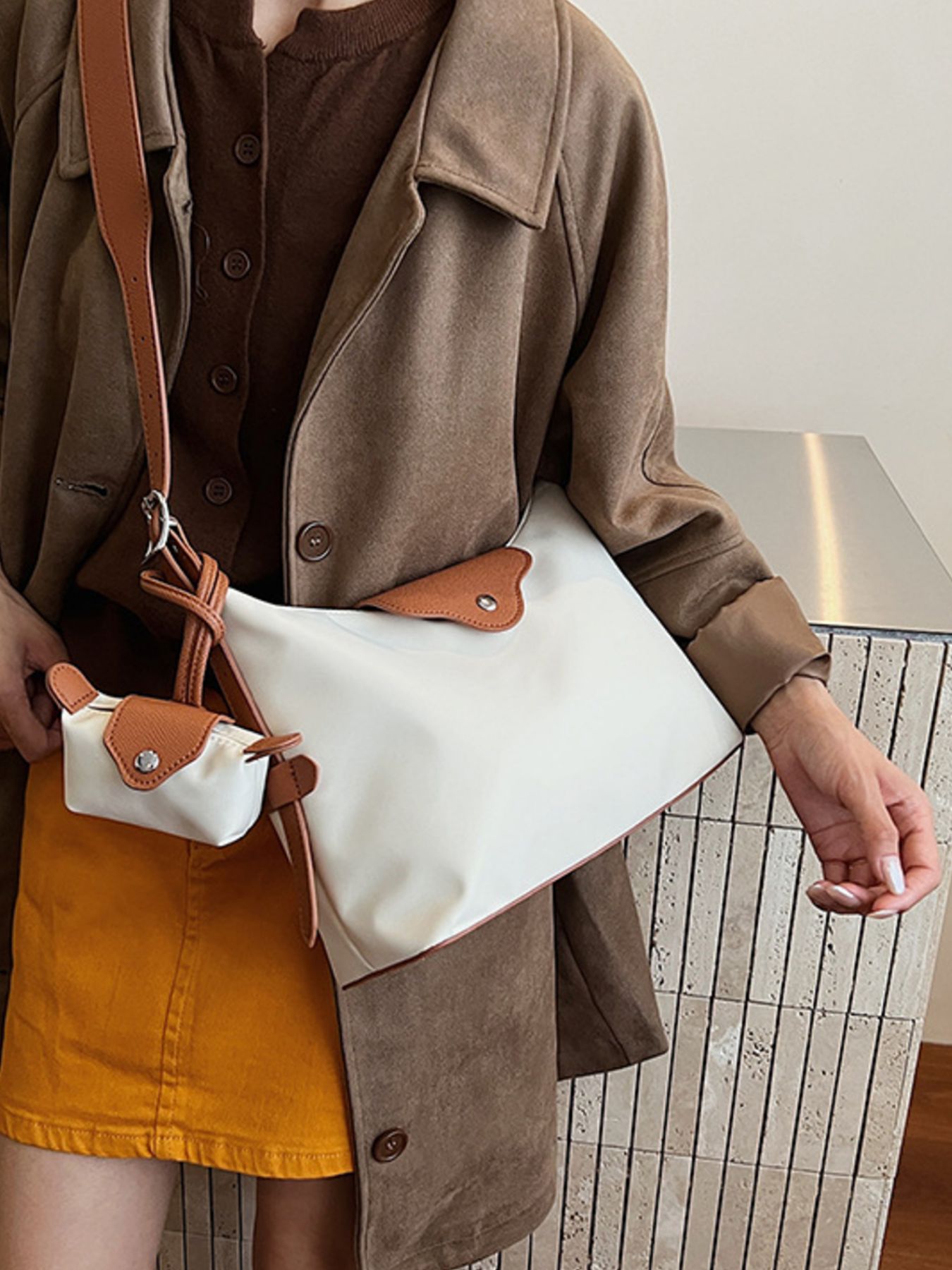 Hobo Crossbody Bag with Coin Purse