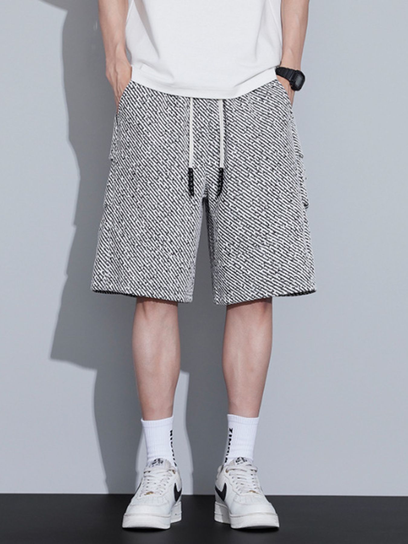 Men's Plus Size Drawstring Loose Fit Shorts
