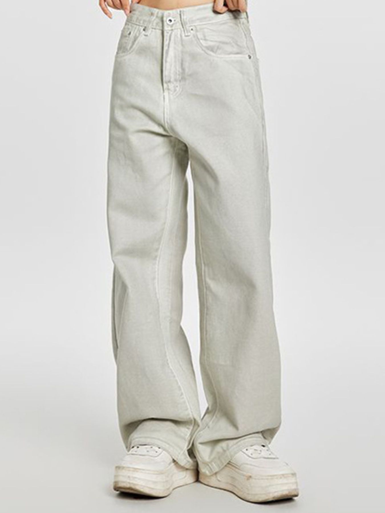 Men's High Waist Wide Leg Casual Pants