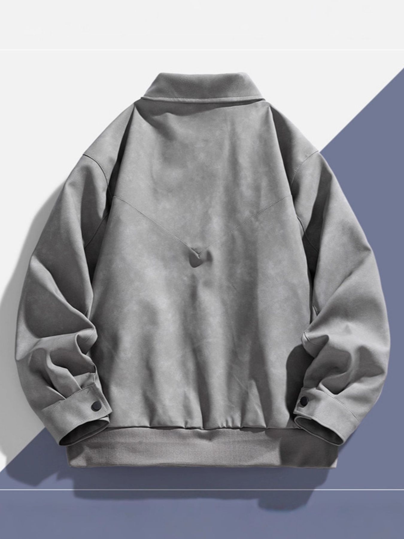 Men's Plus Size Long Sleeve Casual Jacket