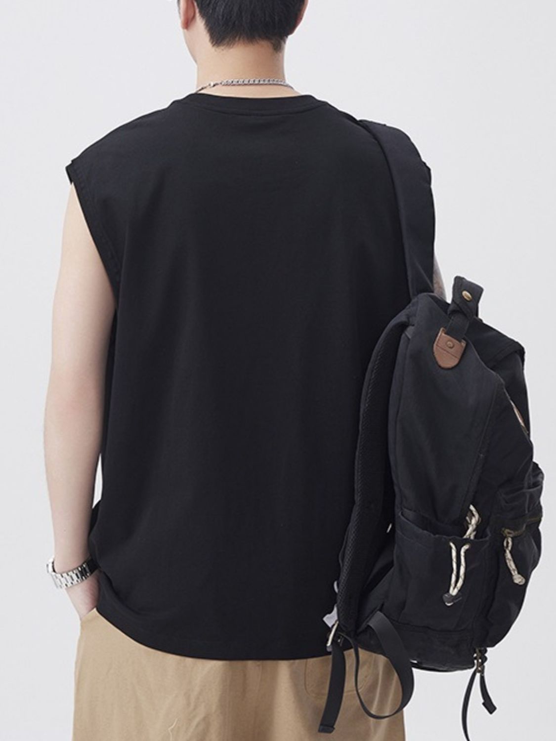 Men's Plus Size Graphic Logo Sleeveless Tank