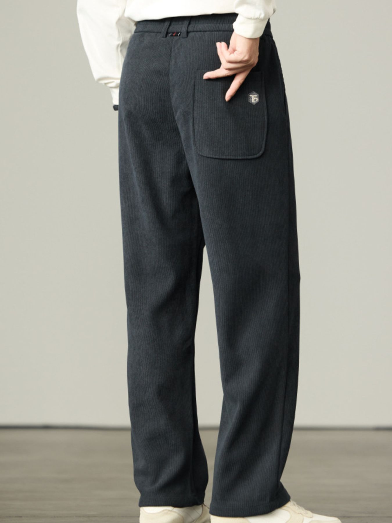 Men's Plus Size Casual Corduroy Drawstring Pants