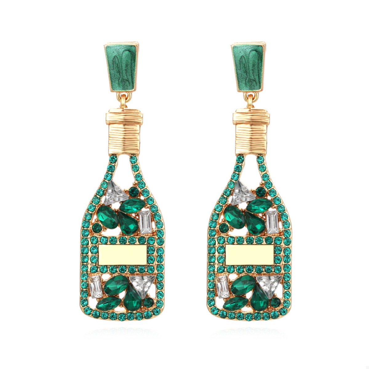 Champagne Bottle Drop Earrings