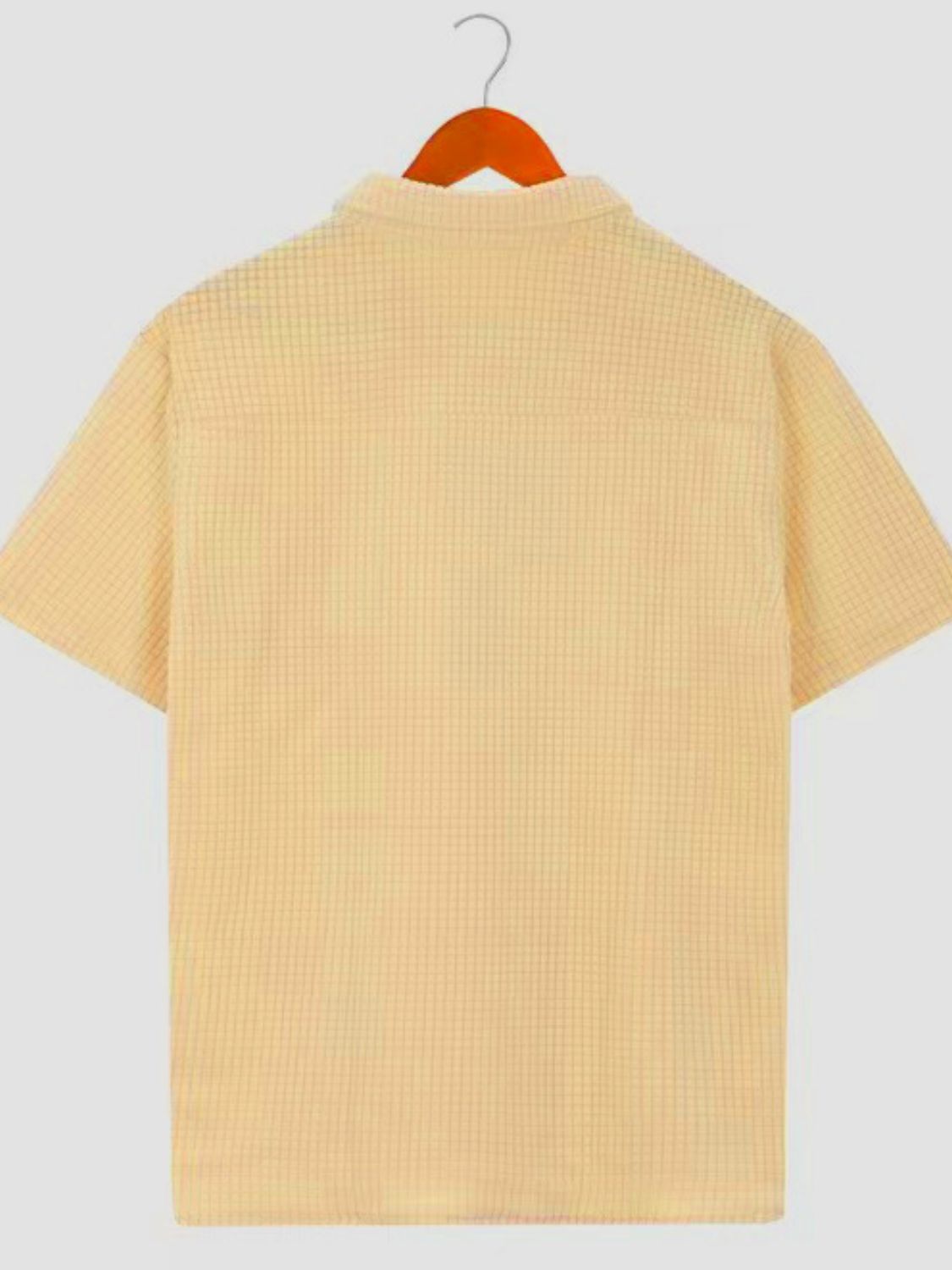 Men's Full Size Button Detail Short Sleeve Polo Plus Size